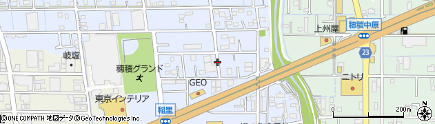 岐阜県瑞穂市稲里周辺の地図