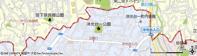 神奈川県横浜市磯子区洋光台1丁目21周辺の地図