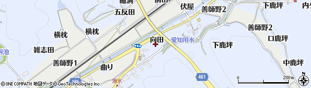 愛知県犬山市善師野向田19周辺の地図