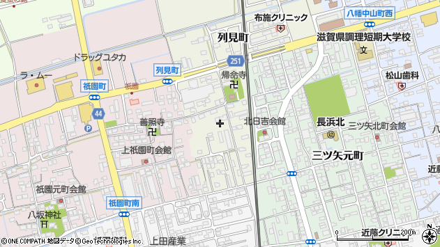 〒526-0062 滋賀県長浜市列見町の地図