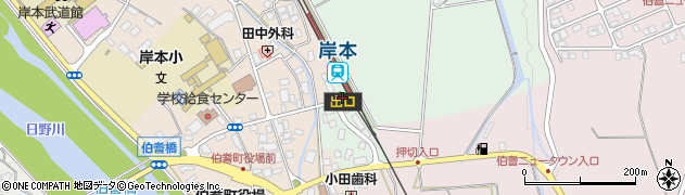 岸本駅周辺の地図