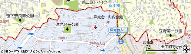 神奈川県横浜市磯子区洋光台1丁目18-27周辺の地図