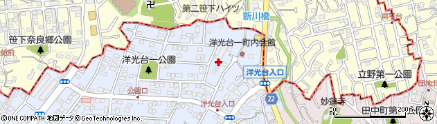 神奈川県横浜市磯子区洋光台1丁目18-28周辺の地図