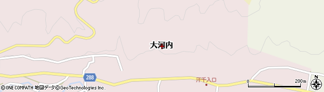 鳥取県倉吉市大河内周辺の地図