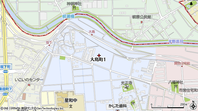 〒503-0001 岐阜県大垣市大島町の地図