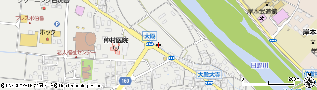 鳥取県西伯郡伯耆町大殿1108周辺の地図