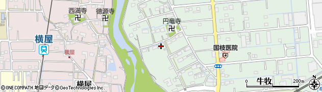 岐阜県瑞穂市牛牧110周辺の地図