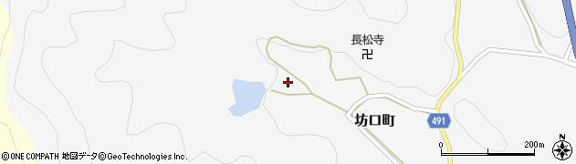 京都府綾部市坊口町（栢ノ木）周辺の地図