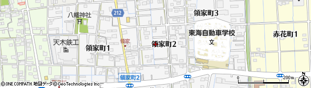 岐阜県大垣市領家町周辺の地図