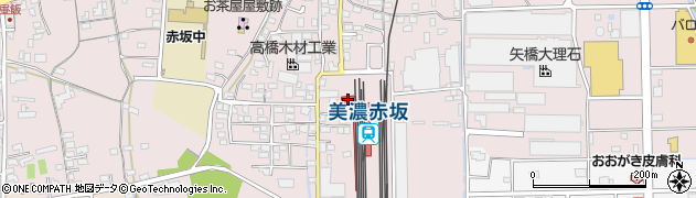 美濃赤坂駅周辺の地図