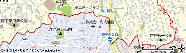 神奈川県横浜市磯子区洋光台1丁目18周辺の地図