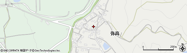 滋賀県米原市弥高周辺の地図