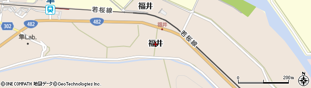 鳥取県八頭町（八頭郡）福井周辺の地図