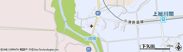 千葉県市原市下矢田424周辺の地図
