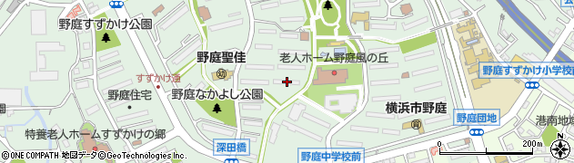 神奈川県横浜市港南区野庭町628-13周辺の地図