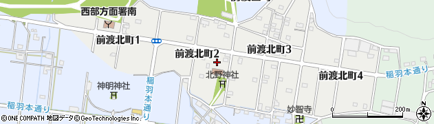 岐阜県各務原市前渡北町周辺の地図