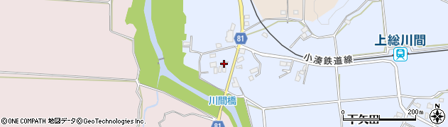 千葉県市原市下矢田416周辺の地図