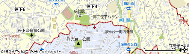 神奈川県横浜市磯子区洋光台1丁目24周辺の地図