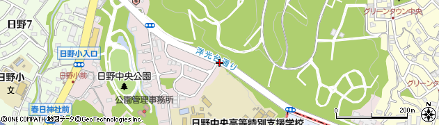 神奈川県横浜市港南区日野中央周辺の地図