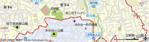 神奈川県横浜市磯子区洋光台1丁目18-39周辺の地図