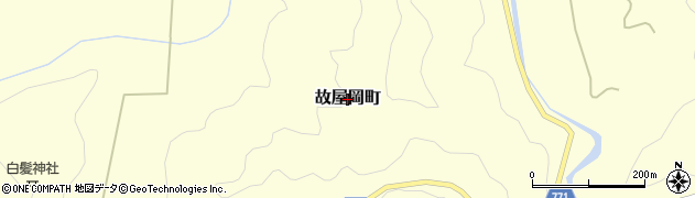 京都府綾部市故屋岡町周辺の地図