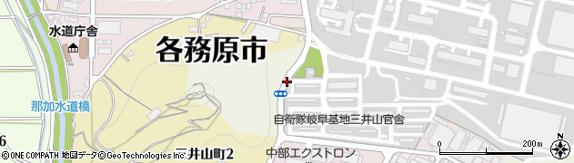 三井山官舎前周辺の地図