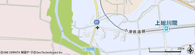 千葉県市原市下矢田423周辺の地図