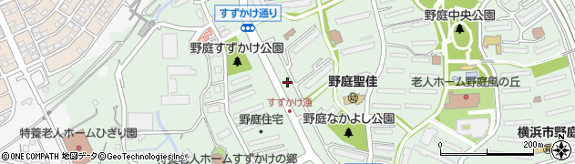 神奈川県横浜市港南区野庭町周辺の地図