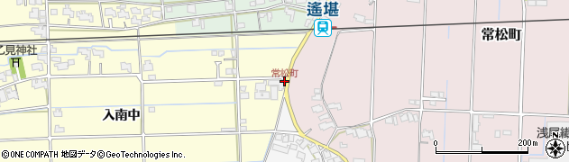 常松町周辺の地図