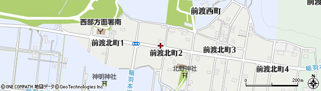 岐阜県各務原市前渡北町2丁目周辺の地図