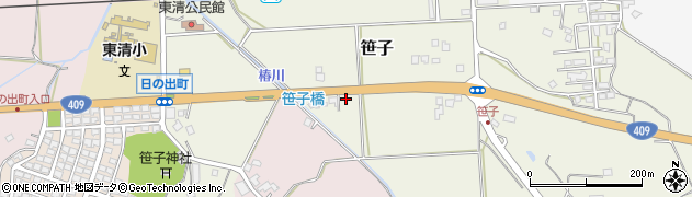 千葉県木更津市笹子409周辺の地図