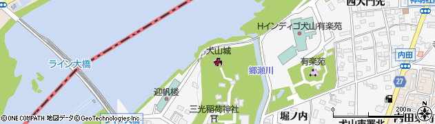 犬山市役所　犬山城管理事務所周辺の地図