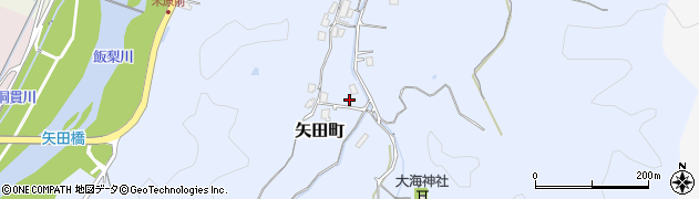 島根県安来市矢田町周辺の地図