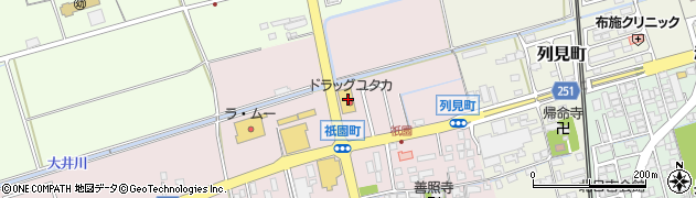 ユタカ薬局　長浜祇園周辺の地図