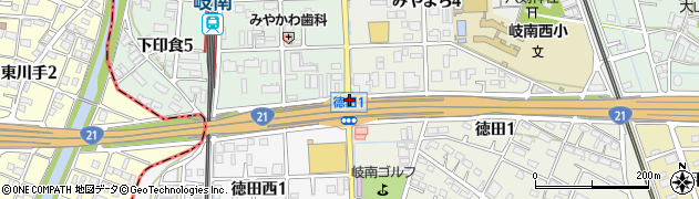 徳田１周辺の地図