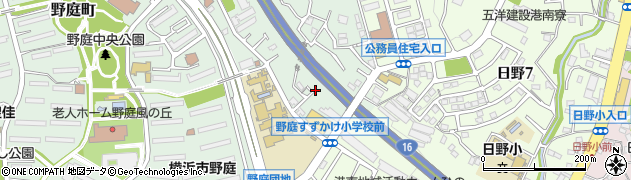 神奈川県横浜市港南区野庭町960周辺の地図
