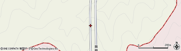 黒谷真倉トンネル周辺の地図
