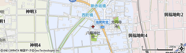 岐阜県大垣市池尻町1318周辺の地図