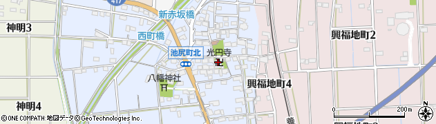 岐阜県大垣市池尻町1524周辺の地図