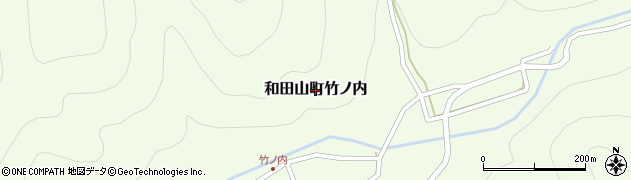兵庫県朝来市和田山町竹ノ内周辺の地図