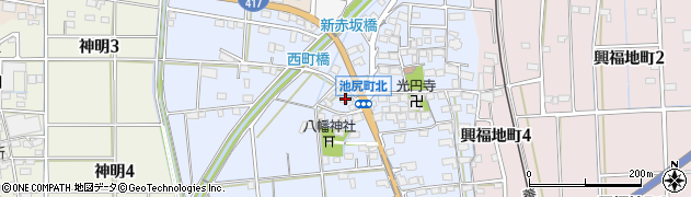 岐阜県大垣市池尻町1317周辺の地図