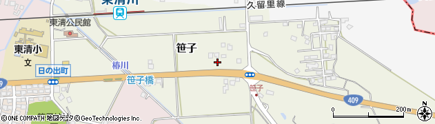 千葉県木更津市笹子343周辺の地図