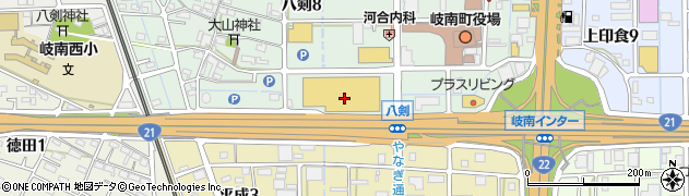 DCMカーマ21岐南店ホームインテリアセンター周辺の地図