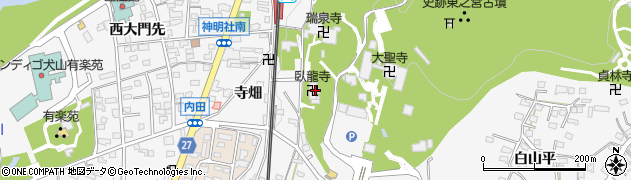 愛知県犬山市犬山瑞泉寺4周辺の地図