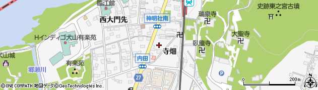 愛知県犬山市犬山（寺畑）周辺の地図