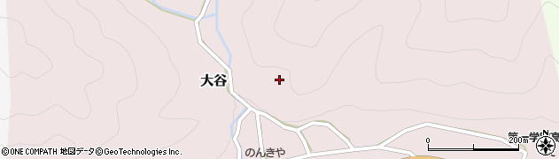 兵庫県養父市大谷周辺の地図
