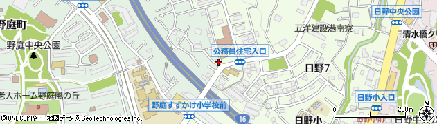 神奈川県横浜市港南区野庭町946-14周辺の地図
