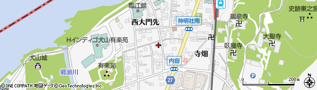 愛知県犬山市犬山中道6周辺の地図