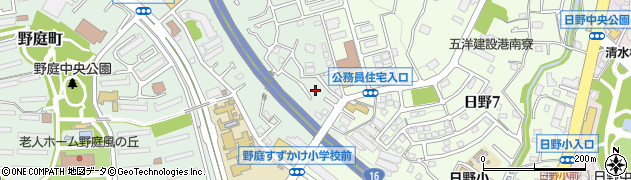 神奈川県横浜市港南区野庭町952-2周辺の地図