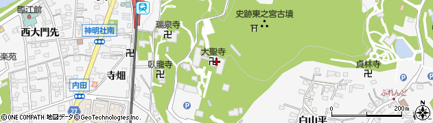 愛知県犬山市犬山北白山平周辺の地図